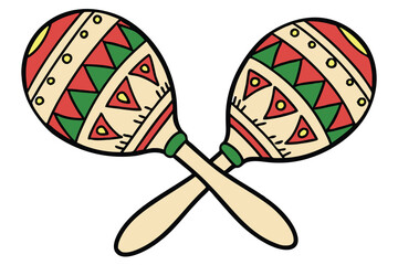 148 traditional mexican maracas,colorful hand-painted wooden maracas,vibrant south american folk musical instrument,festive rhythmic percussion toy,cultural mexican musical accessory
