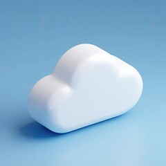 Simple white cloud graphic