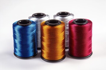 Colorful spools of thread