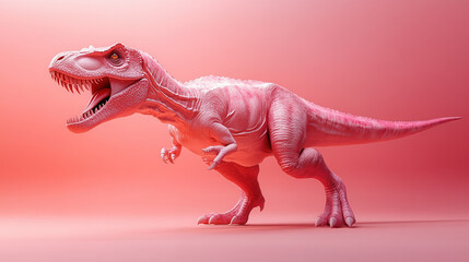 Fototapeta premium dinosaur on a solid color background 