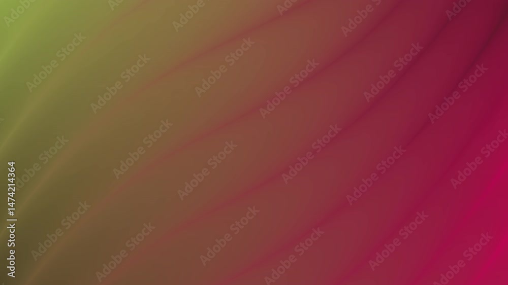 Poster Abstract Gradient Animation: Green to Magenta Smooth Transition with Subtle Wave Effects