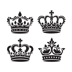 Black Crown Graphics for Print and Web
