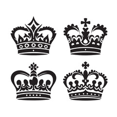 Black Crown Graphics for Print and Web
