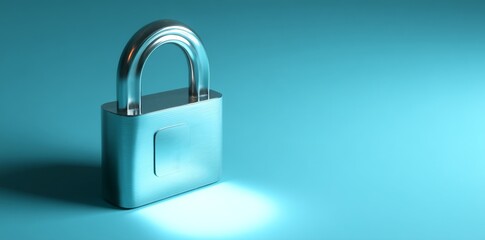 Fototapeta premium Understanding digital security measures involves recognizing the importance of padlocks in protecting data within virtual environments through conceptual design and modern technology to create a