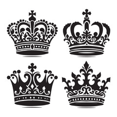Black Crown Graphics for Print and Web
