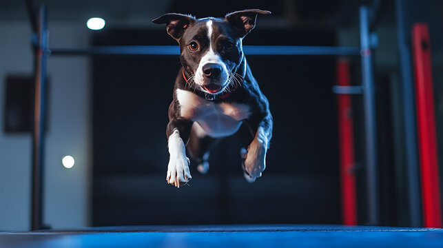  Dog stealing the spotlight during a live-stream workout session (2)