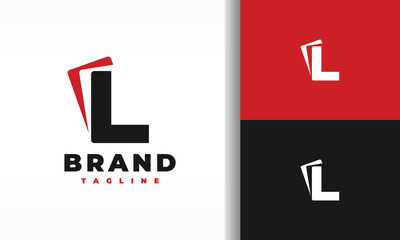 playing card letter L logo