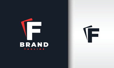 playing card letter F logo