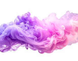 Swirling Pink and Purple Abstract Smoke Effect, Transparent PNG