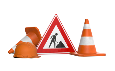 Under construction 3d concept