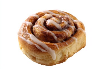 Sweet cinnamon roll with a delicious glaze.
