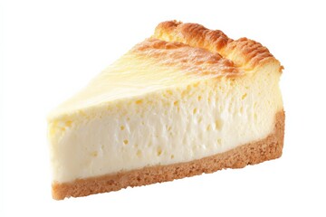 A slice of creamy, dreamy cheesecake. Sweet treat!