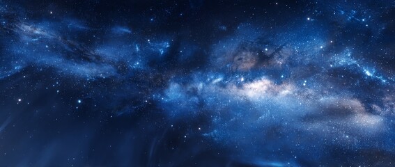 Fototapeta premium The globe of planet earth set against a stunning cinematic and starry space background