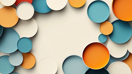 Smooth Abstract Background Featuring Overlapping Circular Shapes