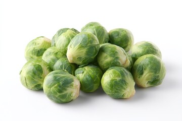 Fototapeta premium Fresh Brussels sprouts, ready for cooking.
