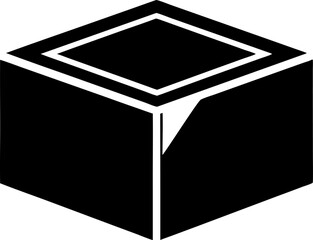 Box Corner Protector Silhouette Vector Illustration