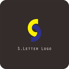 Vector logo design with the letter S symbol is simple, clear, firm, easy to remember, elegant	