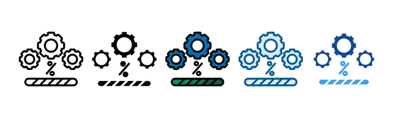 Corrective Maintenance Icon Set Multiple Style Collection
