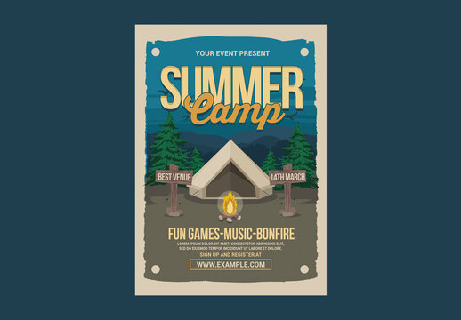 Summer Camp Event Flyer