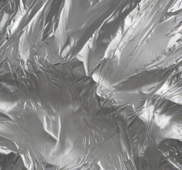 Wrinkled silver foil, luxurious metallic texture  ,  silver foil,  metallic texture,  premium background