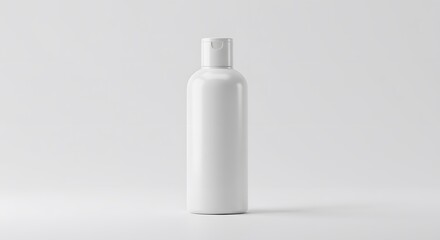 Blank White Plastic Bottle Mockup for Product Design