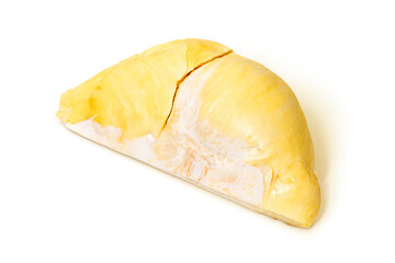 Mon Thong Durian a signature Thai fruit with strong aroma and sweet creamy texture with transparent background