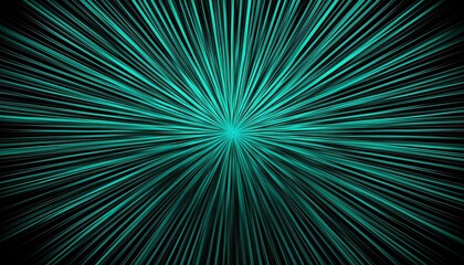 Obraz premium abstract teal and black radiating lines design