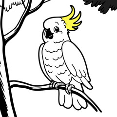 vector illustration of a parrot