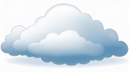 white cloud isolated on white