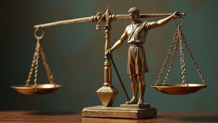 Illustration of the Statue of Justice sculpture