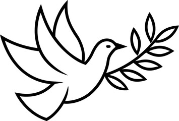 Obraz premium dove of peace vector