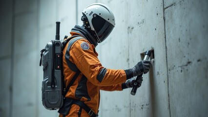 Astronaut Work Illustration