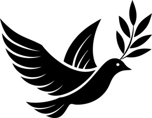 dove with peace sign