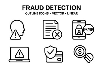 Vector illustration of security icons highlighting data protection, privacy measures, and cybersecurity essentials for modern digital environments