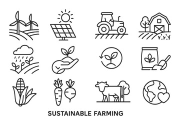 Naklejka premium Vector illustration showcasing recycling symbols and themes of sustainability, environmental care, and love for the planet