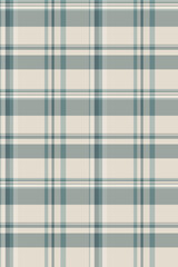Elegant cream and teal plaid pattern.  Perfect for textile design, website backgrounds, or crafting projects. This subtle yet stylish image evokes feelings of calm and sophistication.