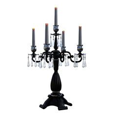 Vintage style candelabra on an isolated background.
