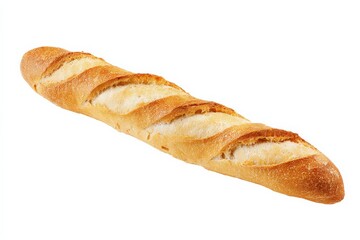 Golden-brown baguette, crusty and delicious.