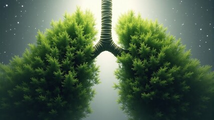 Fototapeta premium Lungs of Nature A Green and Healthy Ecosystem