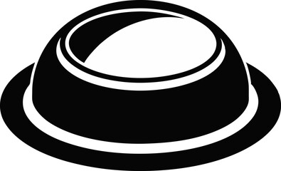 Plastic Cap Ring Silhouette Vector Illustration 