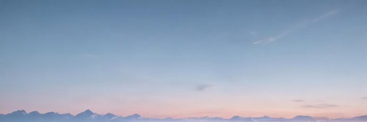 Obraz premium Soft blue pastel sky gradient, tranquil and smooth abstract , art, photography
