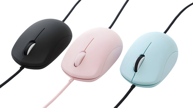 Professional Computer Mouse Collection in Assorted Pink Colors - Versatile Office Equipment for Designers