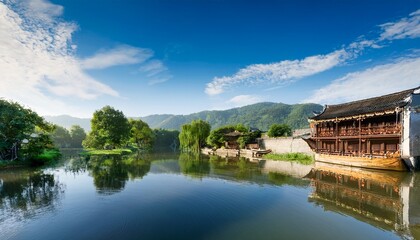 Fototapeta premium anhui hongcun boasts beautiful scenery