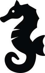 Fototapeta premium Intricate Seahorse with Seaweed Pattern – Nature-Inspired Marine Art