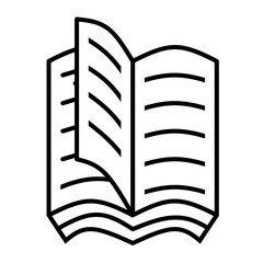 open book icon design