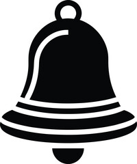 court bell stencil icon vector illustration