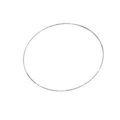 speech bubble hole on white background