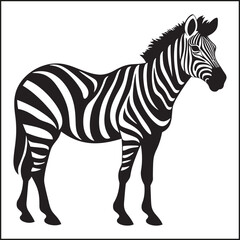 Obraz premium Zebra Silhouette Clipart