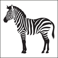 Obraz premium Zebra Silhouette Clipart