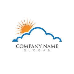 Cloud template vector